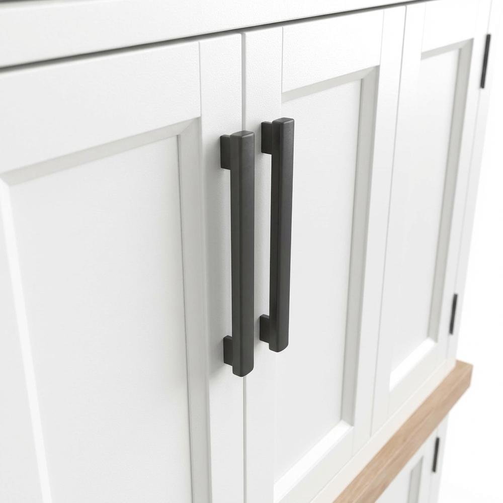 Modern white cotton workstation with LED light and durable frame