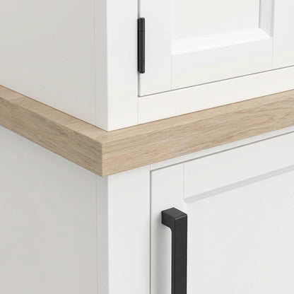 Modern white cotton workstation with LED light and durable frame