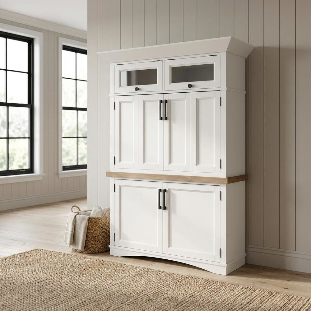 Modern white cotton workstation with LED light and durable frame