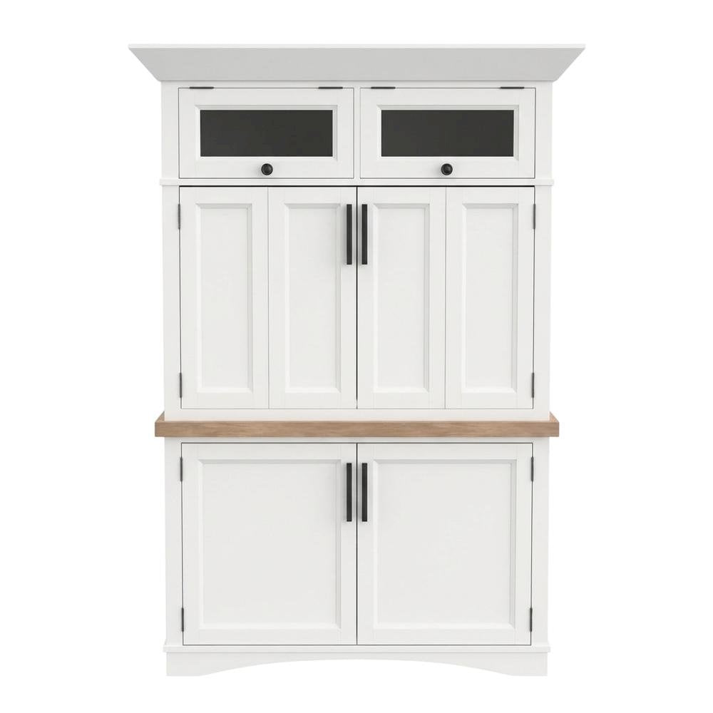 Modern white cotton workstation with LED light and durable frame