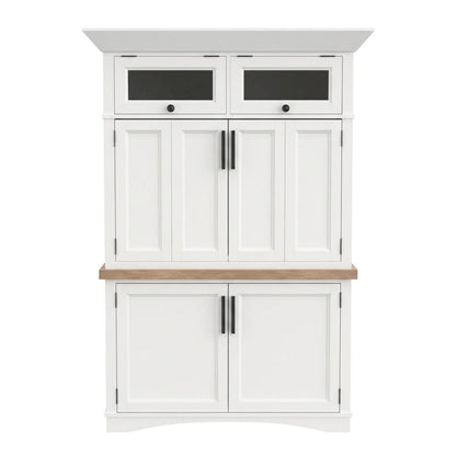 Modern white cotton workstation with LED light and durable frame