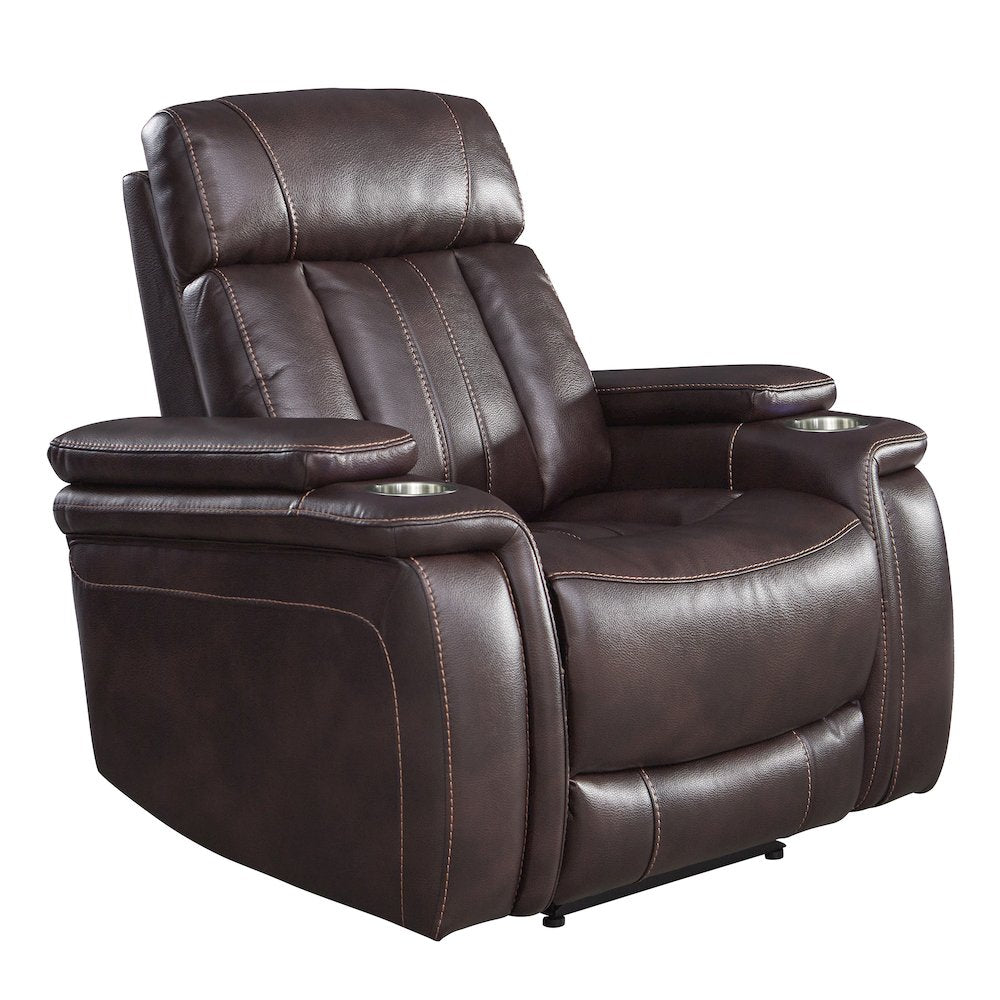 Royce - Fantom Brown Power Reclining Sofa and Two Recliners