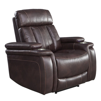 Royce - Fantom Brown Power Reclining Sofa and Two Recliners
