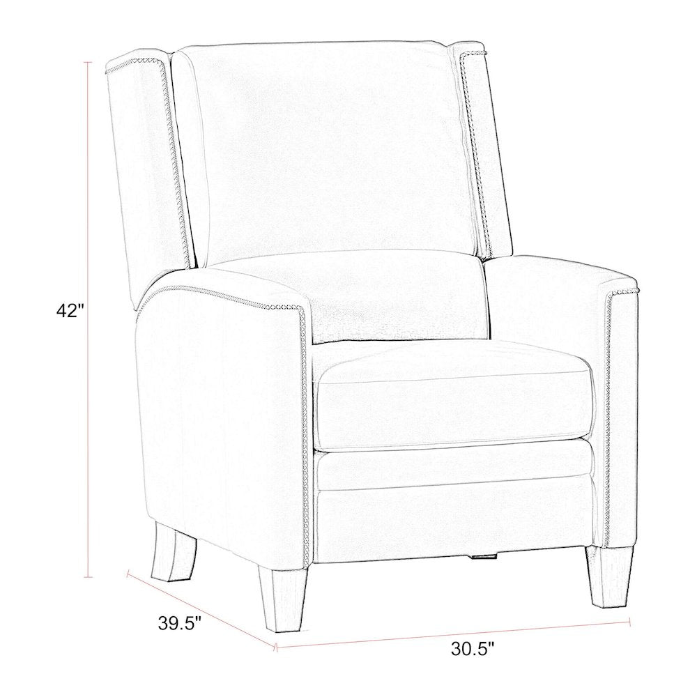 Connor - Espresso Power Cordless High Leg Recliner