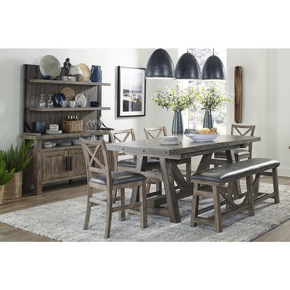 Lodge Dining Counter Height Extendable Dining Table