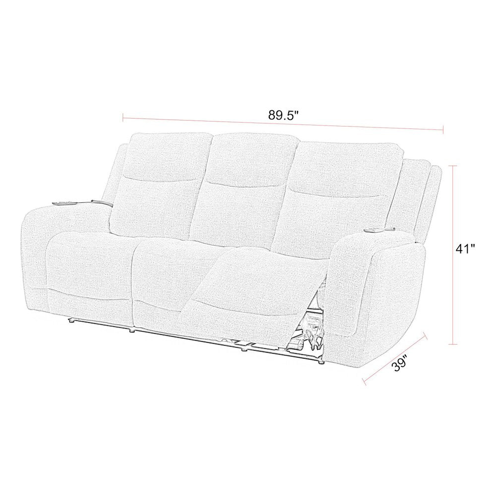 Penfield - Frappe Power Reclining Sofa and Recliner