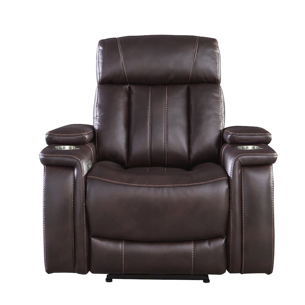 Royce - Fantom Brown Power Reclining Sofa and Two Recliners