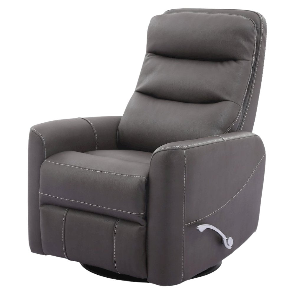 Haze Swivel Recliner Chair with Glider Base and Soft Fabric Comfort