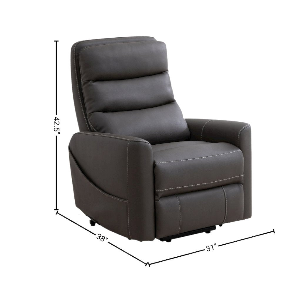 Gray Power Lift Chair with Articulating Headrest – Power Chair