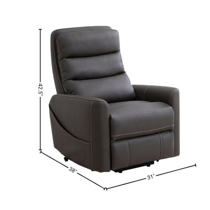 Gray Power Lift Chair with Articulating Headrest – Power Chair