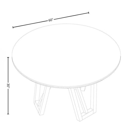 Gray Round Pedestal Dining Table, 60 Inch Rustic Round Dining Table