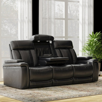 Royce - Midnight Power Reclining Sofa Loveseat and Recliner