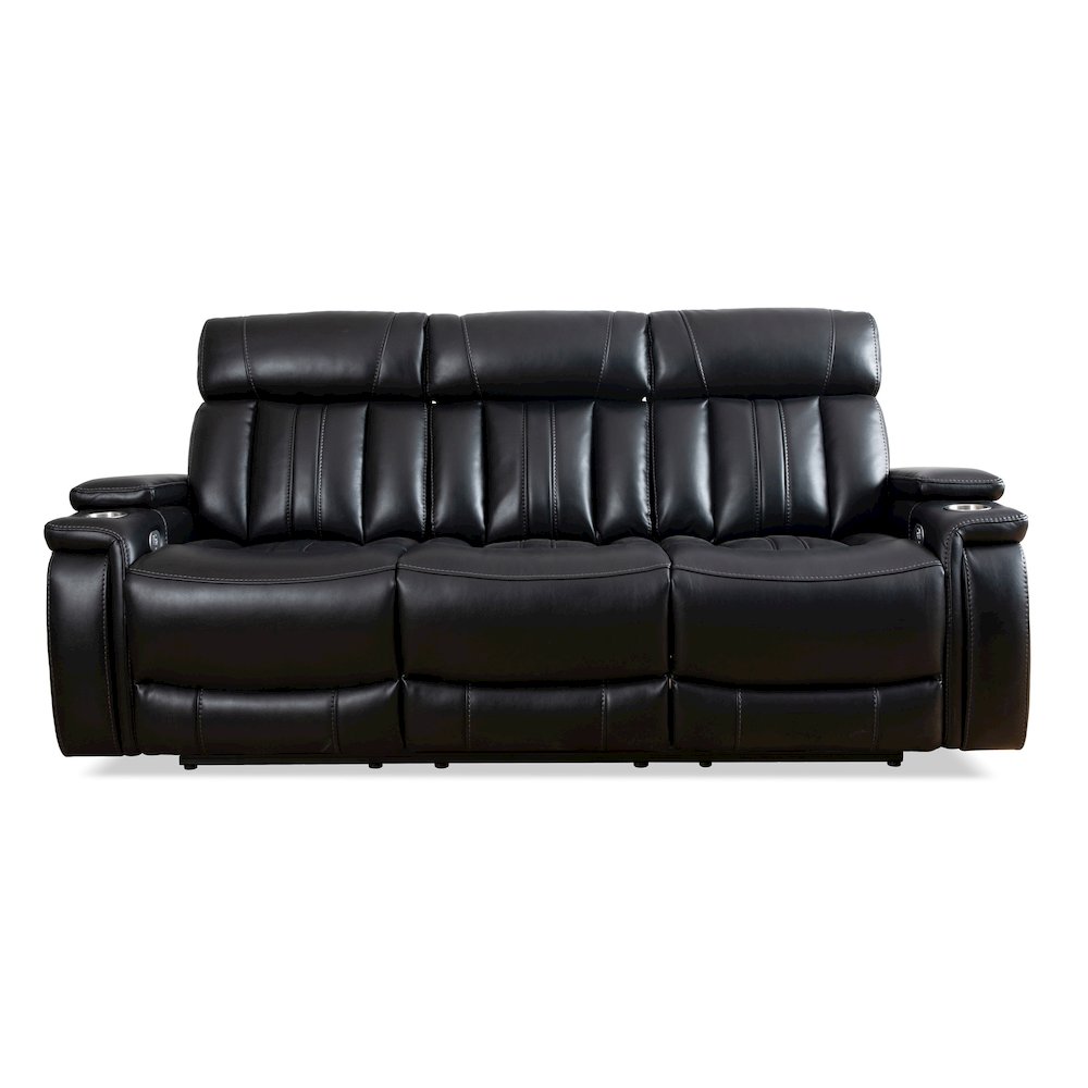 Royce - Midnight Power Reclining Sofa Loveseat and Recliner
