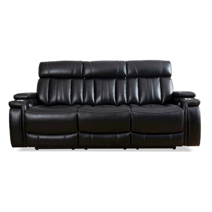 Royce - Midnight Power Reclining Sofa Loveseat and Recliner
