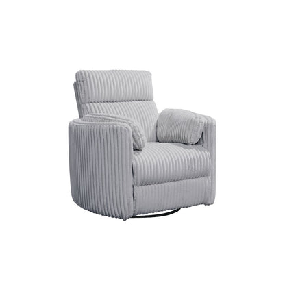 Radius - Mega Grey Power Reclining Sofa Loveseat and Recliner
