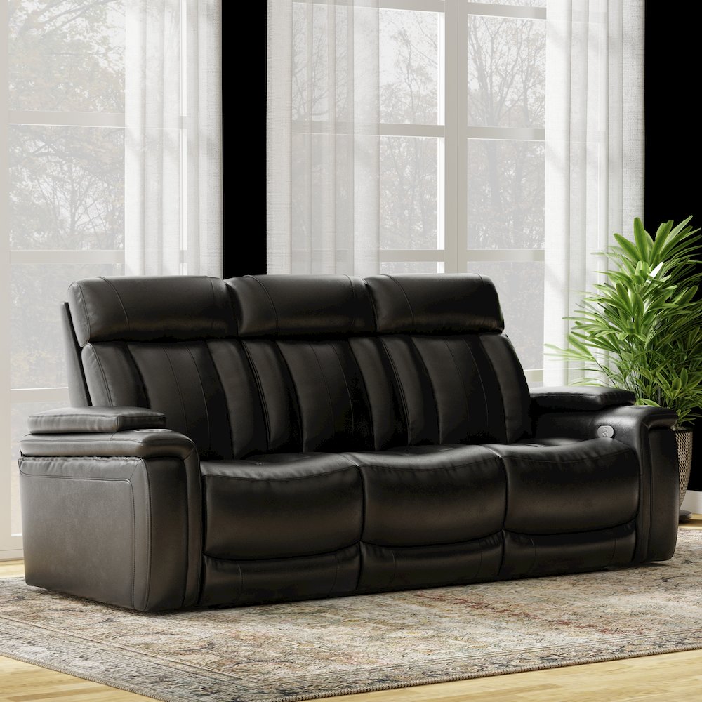 Royce - Midnight Power Reclining Sofa Loveseat and Recliner