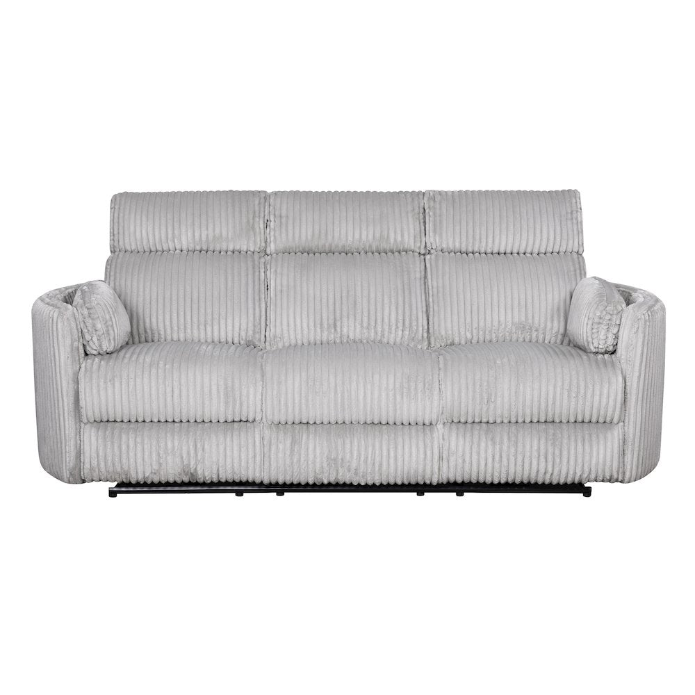 Radius - Mega Grey Power Reclining Sofa Loveseat and Recliner