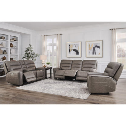 Lawson Sydney Brunette Zero Gravity Power Reclining Sofa Loveseat and Recliner
