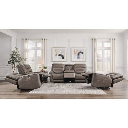Lawson Sydney Brunette Zero Gravity Power Reclining Sofa Loveseat and Recliner