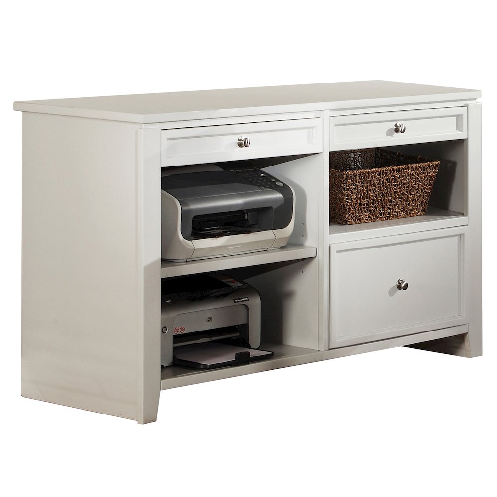 Boca L Shape Desk with Credenza and Lateral File