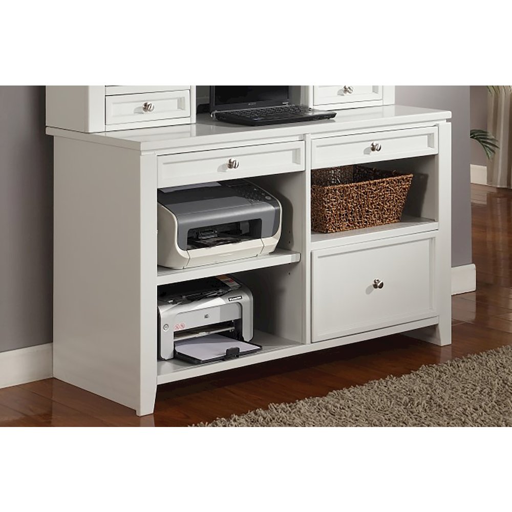 Boca L Shape Desk with Credenza and Lateral File