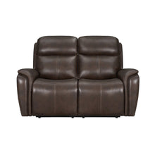 Brown Power Reclining Loveseat Recliner, Theater Seating for Home