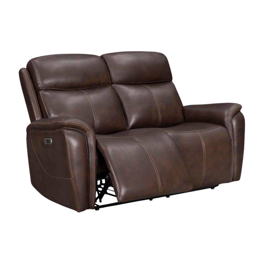Brown Power Reclining Loveseat Recliner, Theater Seating for Home