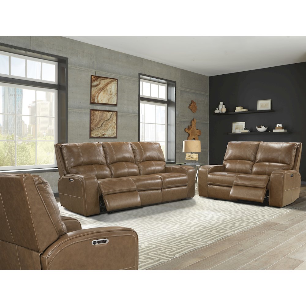 Swift - Bourbon Power Reclining Loveseat