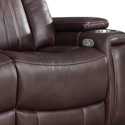 Royce - Fantom Brown Power Reclining Sofa and Two Recliners