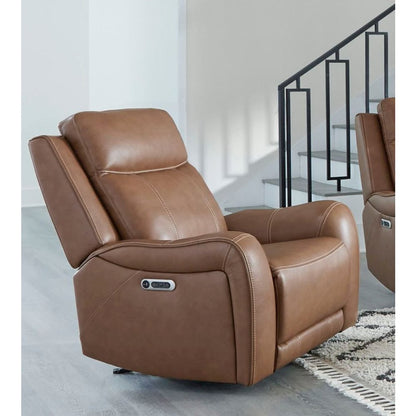 Haywood - Butternut Power Reclining Sofa Loveseat and Recliner