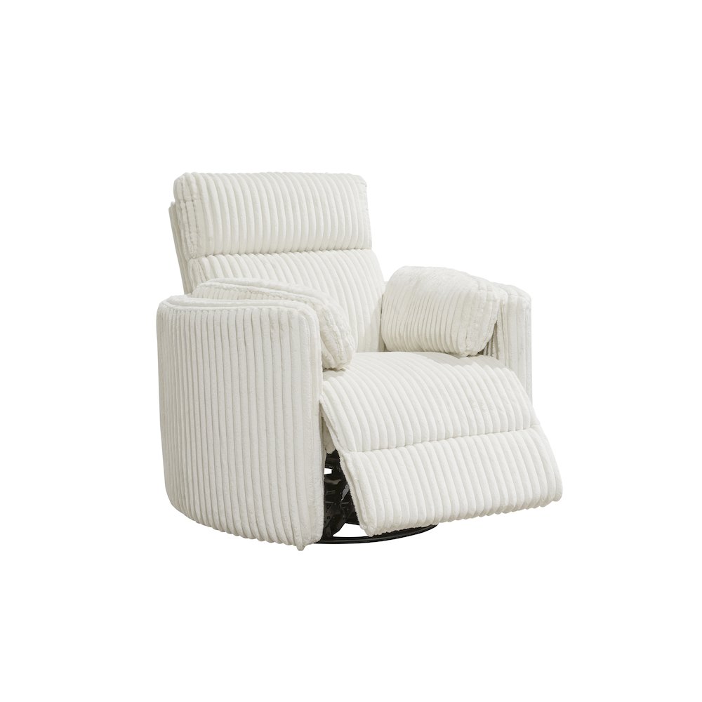 Radius - Mega Ivory Power Reclining Sofa Loveseat and Recliner