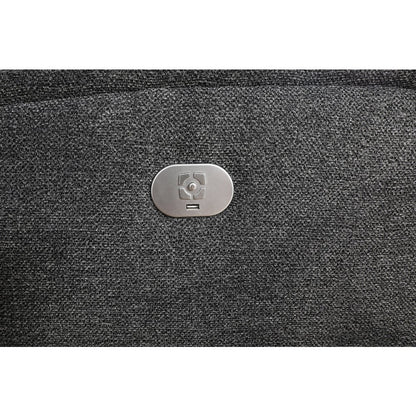 Polaris - Bizmark Grey Power Reclining Sofa and Two Recliners