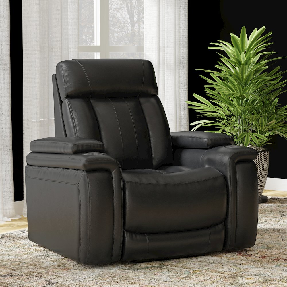Royce - Midnight Power Reclining Sofa Loveseat and Recliner