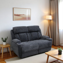 Gray Reclining Loveseat, Recliner Sofa Seating for RV and Living Room
