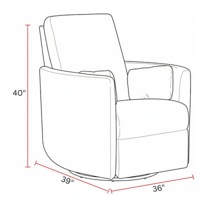 Turner Vincent Fog Manual Swivel Glider Recliner Two Pack