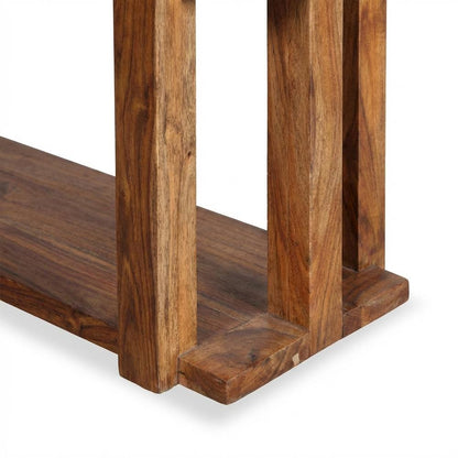 Brown transitional bookcase with sturdy construction and ample storage