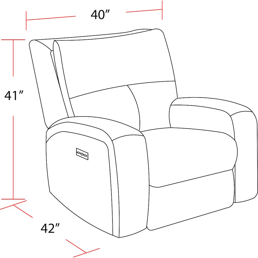 Polaris - Bizmark Grey Power Reclining Sofa and Two Recliners