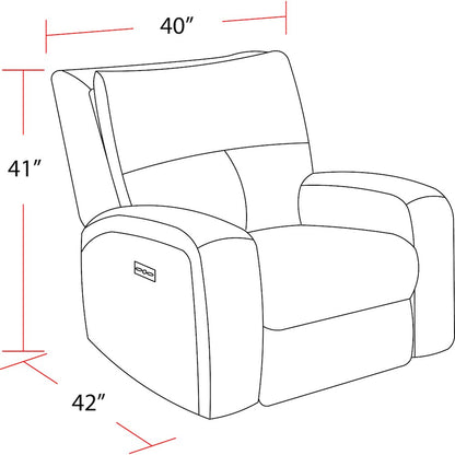 Polaris - Bizmark Grey Power Reclining Sofa and Two Recliners