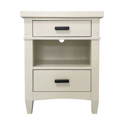Modern Bedroom King Platform Bed 2 Nightstands and Dresser with Mirror