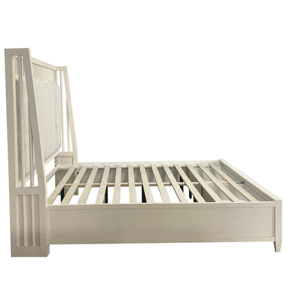 Modern Bedroom King Shelter Bed with 2 Nightstands and Dresser with Mirror