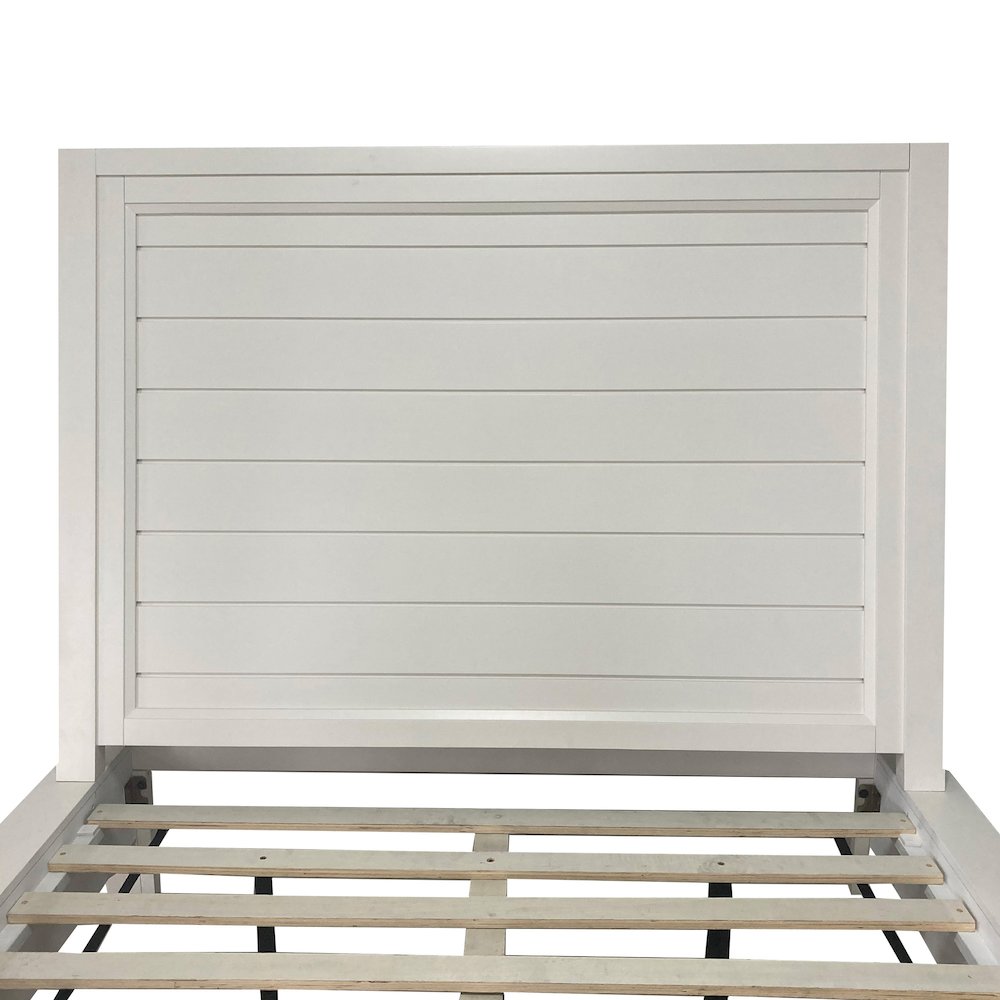 Modern Bedroom King Platform Bed 2 Nightstands and Dresser with Mirror