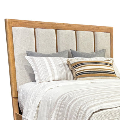 Bedroom King Panel Bed 2 Nightstands and Dresser with Mirror