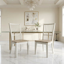White Spindle Back Dining Chairs in Two-Pack with Classic Style and Comfort