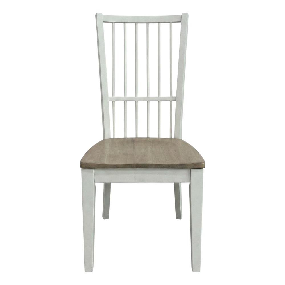 White Spindle Back Dining Chairs in Two-Pack with Classic Style and Comfort