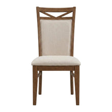 Brown Upholstered Dining Chairs Set with Ergonomic Armrests, 2-Pack
