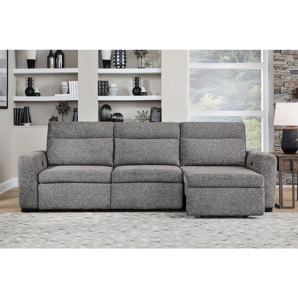 Kline Nightfall 3 Piece Modular Slider Sofa