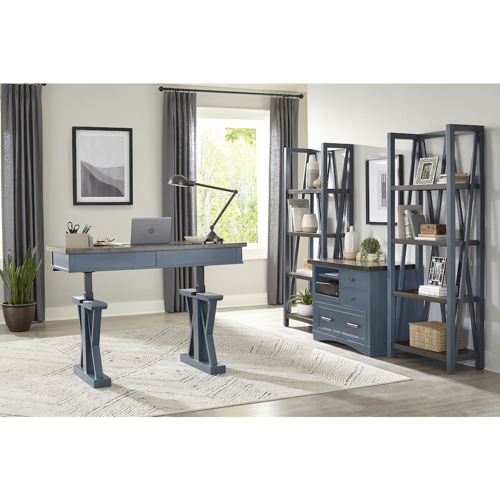 Parker House Americana Modern - Denim 56 In. Power Lift Desk