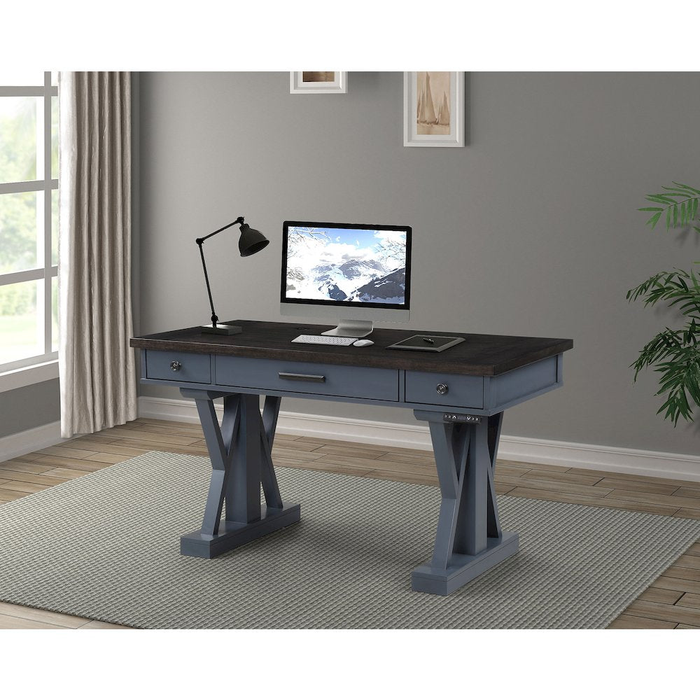 Parker House Americana Modern - Denim 56 In. Power Lift Desk