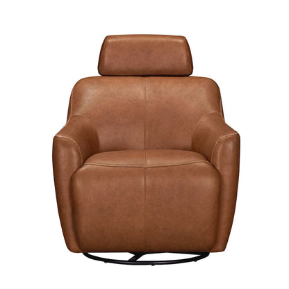 Miles Renaissance Cinnamon Swivel Gliding Accent Chair