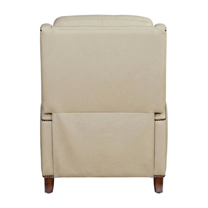 Pearl Glow Brown Manual Pushback Recliner with Comfortable Armrest